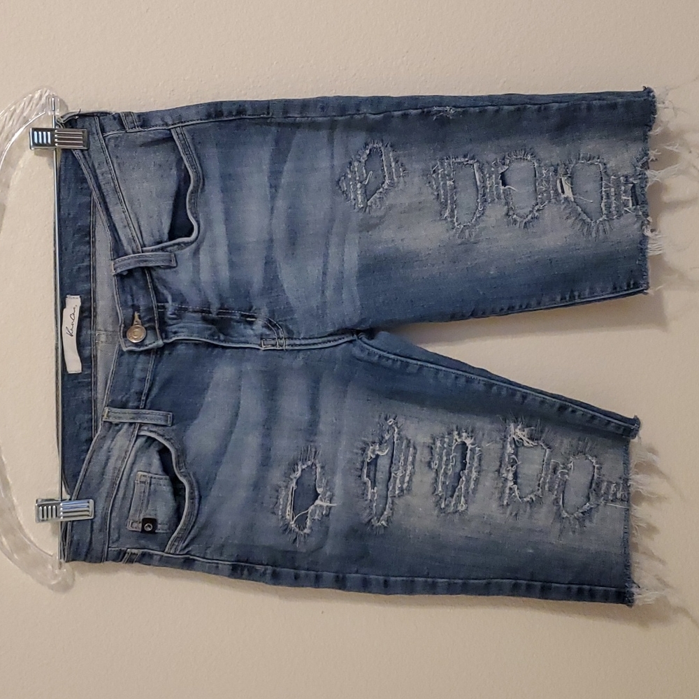 Kancan Bermuda Distressed Shorts size 25